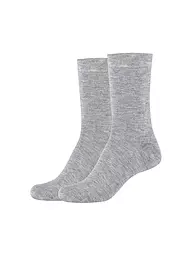 CAMANO | Calzini confezione da 2 SILKY stone melange | Grigio