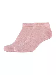 CAMANO | Calzini sneaker Silky, confezione da 2, nero | Rosa