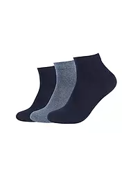 CAMANO | Calzini sneaker confezione da 3 nero | Blu scuro