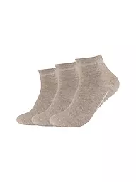 CAMANO | Calzini sneaker confezione da 3 nero | Beige