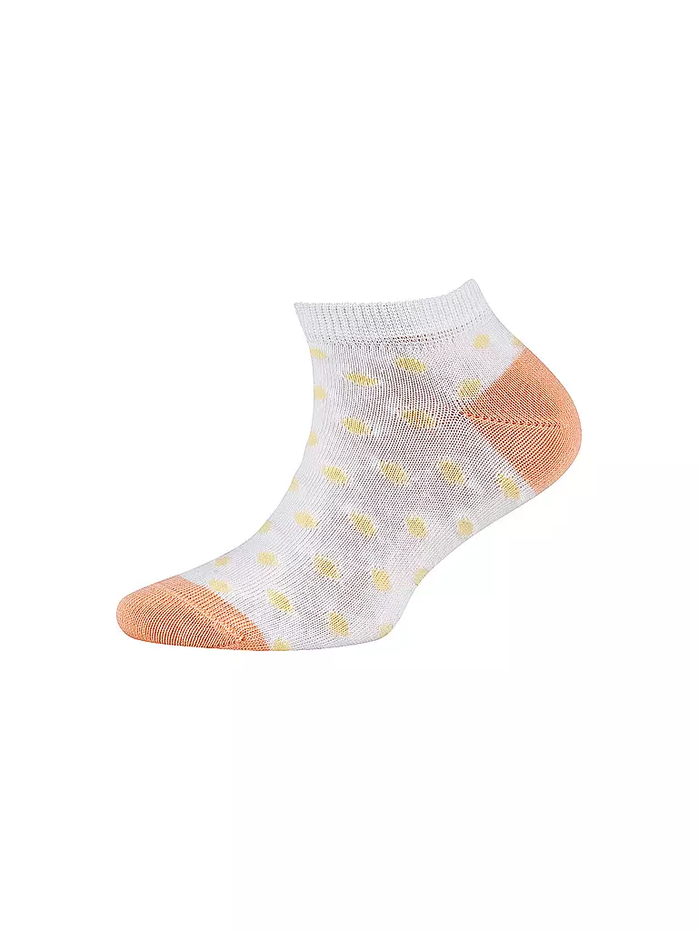 CAMANO | Calzini sneaker da bambina, confezione da 4, mix bianco | 