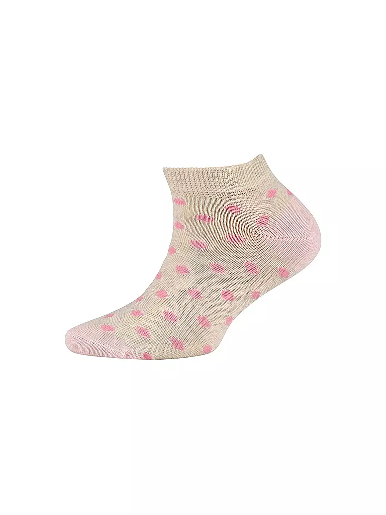 CAMANO | Calzini sneaker da bambina, confezione da 4, mix bianco | 