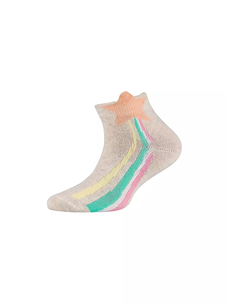 CAMANO | Calzini sneaker da bambina, confezione da 4, mix bianco | 