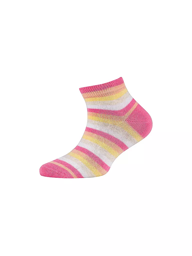 CAMANO | Calzini sneaker da bambina, confezione da 4, mix bianco | 