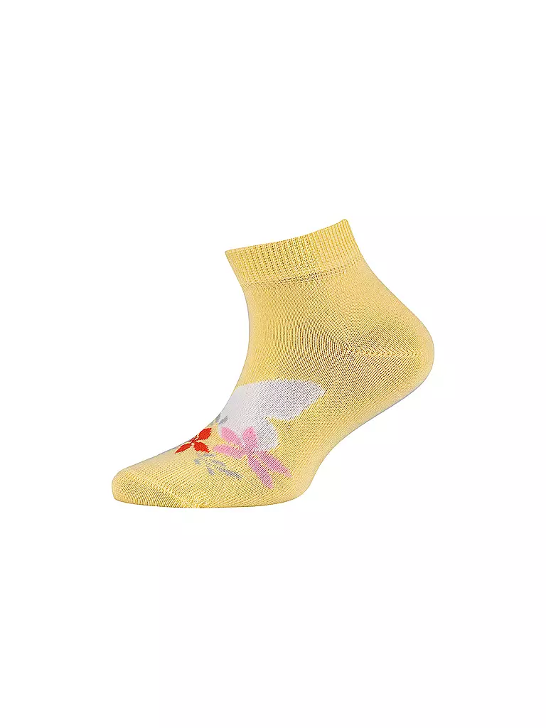 CAMANO | Calzini sneaker da bambina, confezione da 4, popcorn | 