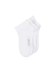 CAMANO | Calzini sneaker da ragazzo, confezione da 3, bianco | Bianco