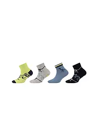 CAMANO | Calzini sneaker da ragazzo, confezione da 4, blu | Blu