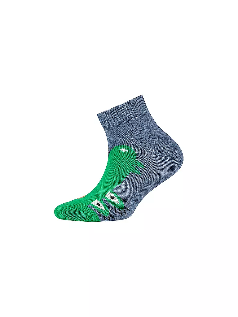 CAMANO | Calzini sneaker da ragazzo, confezione da 4, mélange nebbia | 