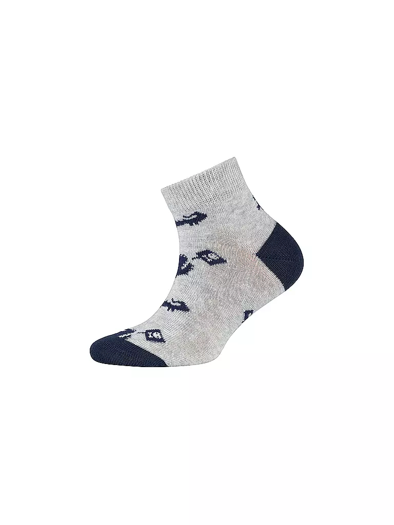 CAMANO | Calzini sneaker da ragazzo, confezione da 4, mélange nebbia | 