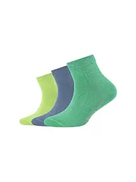 CAMANO | Calzini sneaker da ragazzo confezione da 3 QUARTER katydid | Verde
