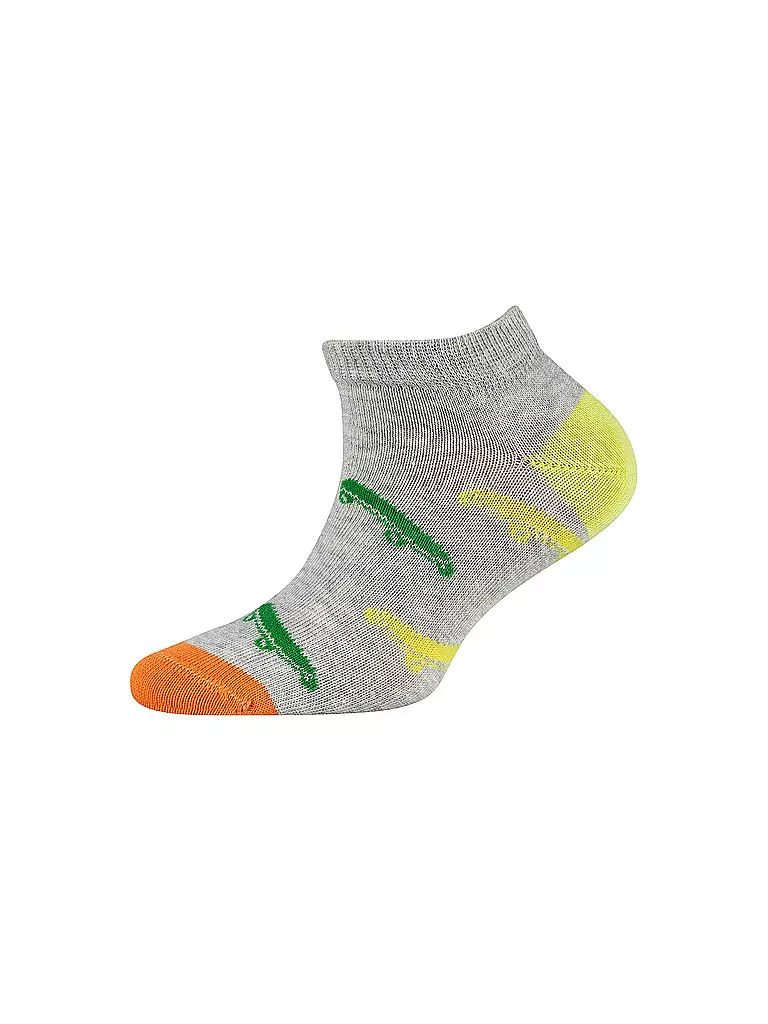 CAMANO | Calzini sneaker per bambini confezione da 4 nebbia mélange | 