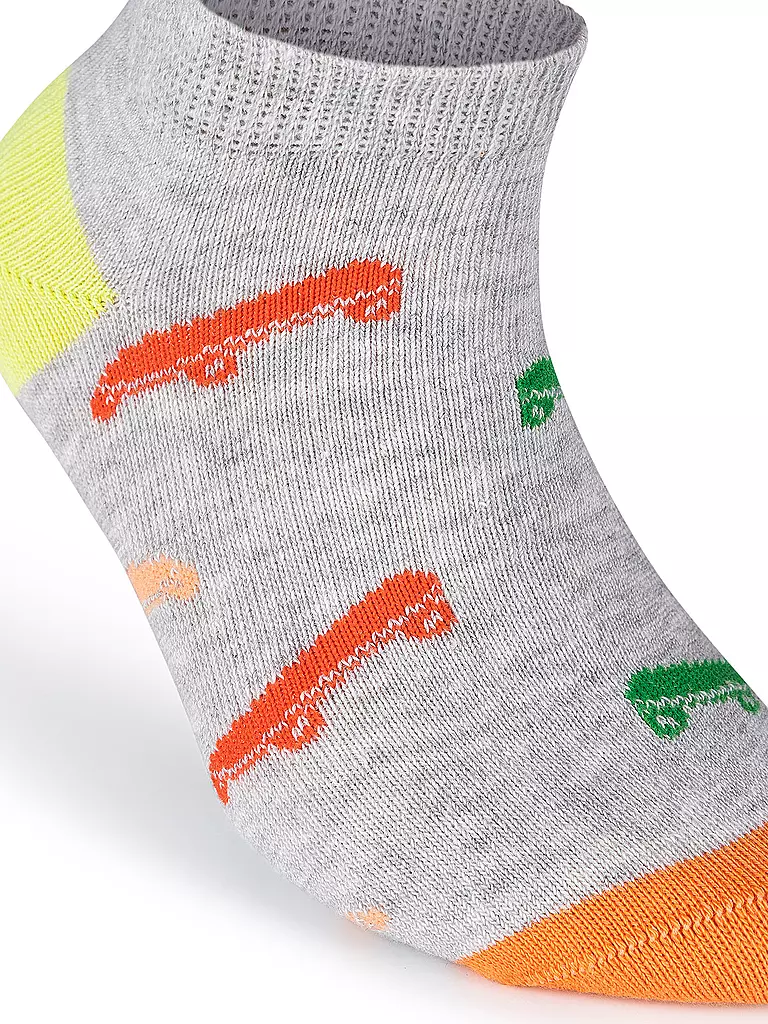 CAMANO | Calzini sneaker per bambini confezione da 4 nebbia mélange | 