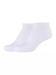 CAMANO | Calzini sneaker Silky, confezione da 2, nero | Bianco