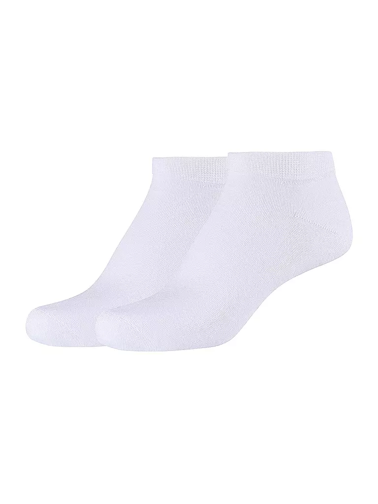 CAMANO | Calzini sneaker Silky, confezione da 2, bianco | Bianco