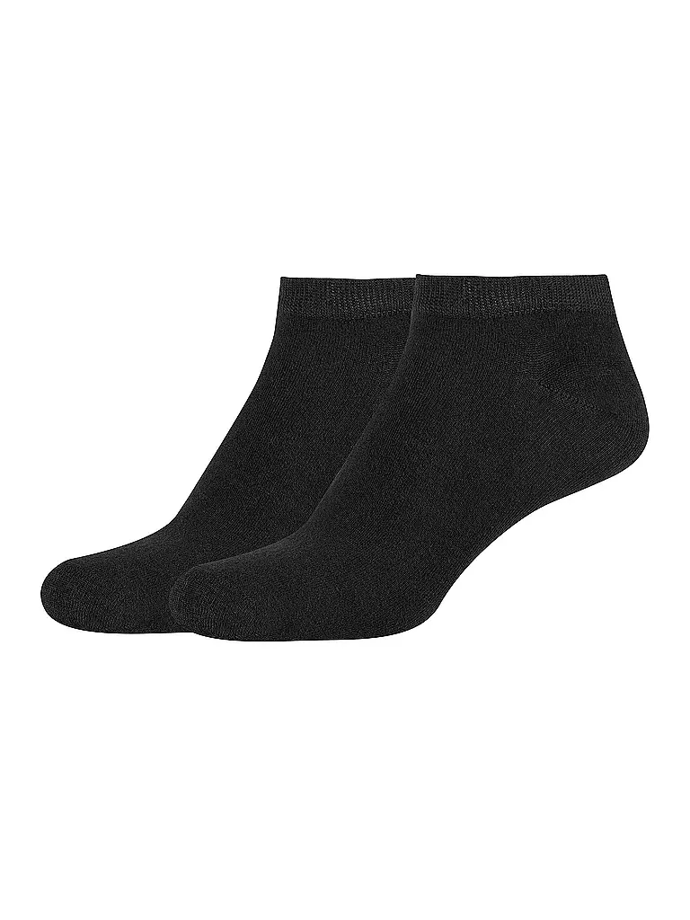 CAMANO | Calzini sneaker Silky, confezione da 2, nero | Nero