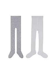 CAMANO | Collant da bambina color nebbia mélange | Grigio