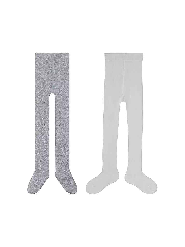 CAMANO | Collant da bambina color nebbia mélange | Grigio