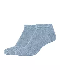 CAMANO | Calzini sneaker Silky, confezione da 2, nero | Blu