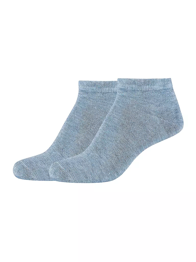 CAMANO | Sneakersocken Silky confezione da 2 stone melange | Blu