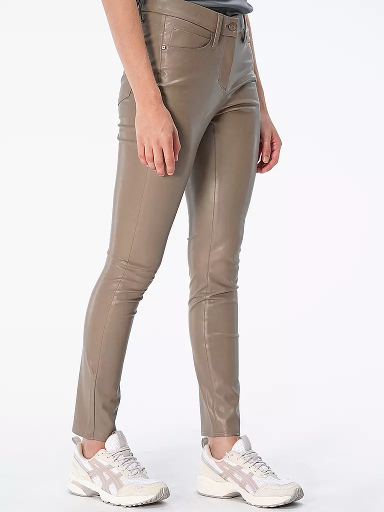 CAMBIO | Hose in Lederoptik RAY | Marrone