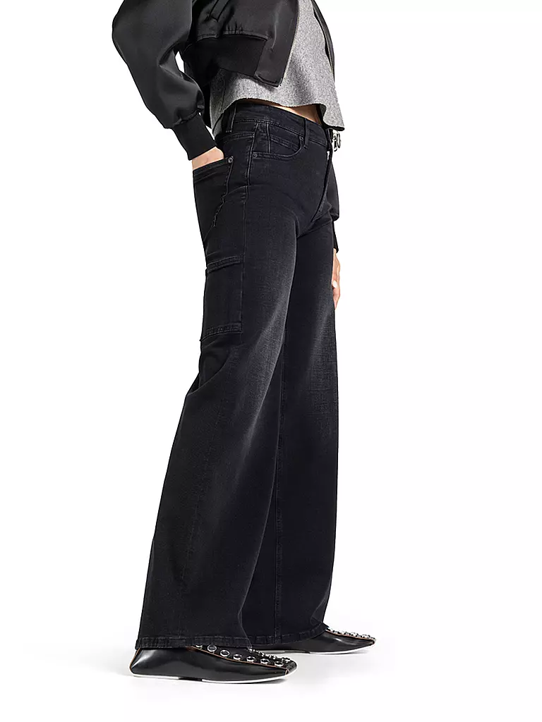 CAMBIO | Jeans Flared Fit ALIA | Nero