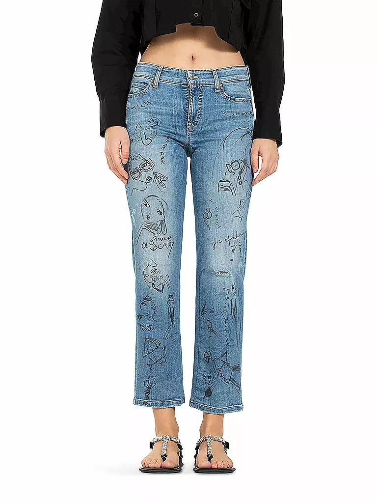 CAMBIO | Jeans Slim Fit 7/8 PARIS | Blu