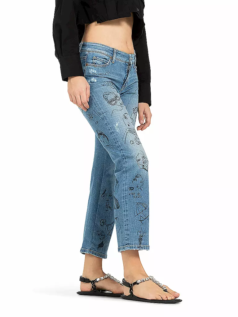 CAMBIO | Jeans Slim Fit 7/8 PARIS | Blu