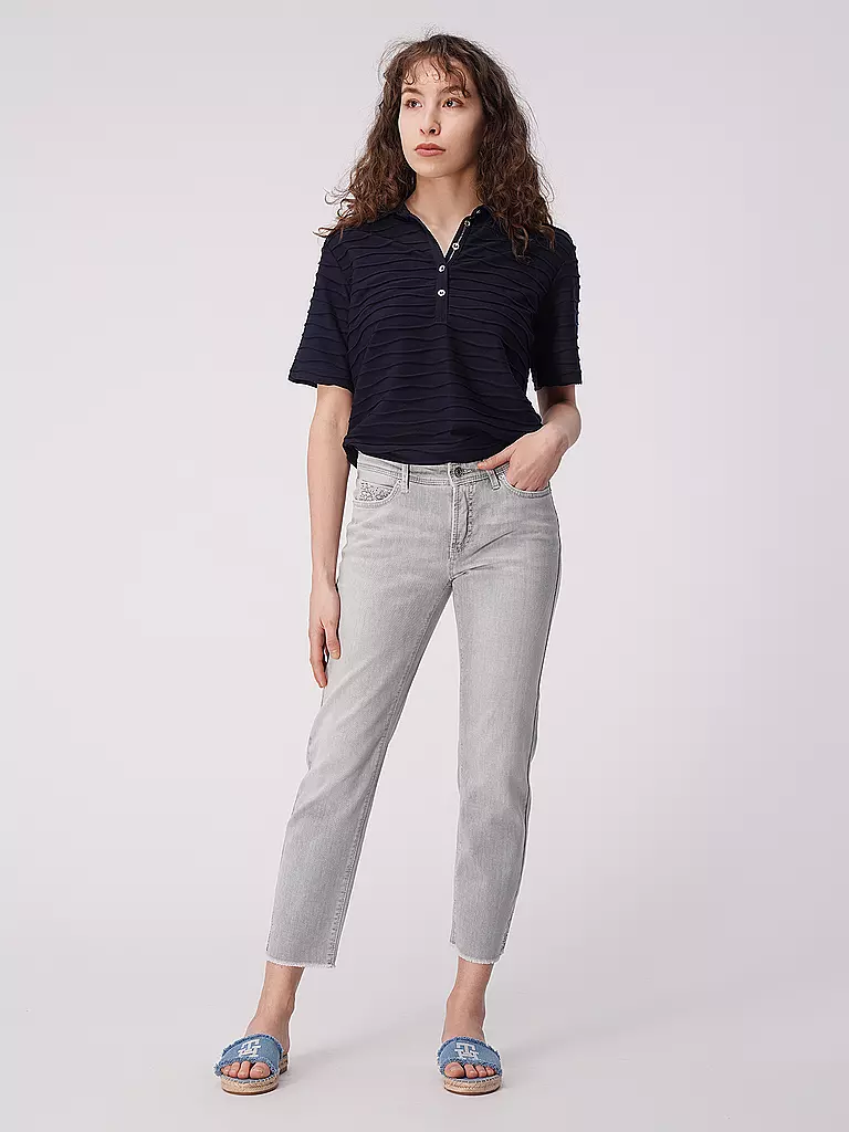 CAMBIO | Jeans Slim Fit 7/8 PIPER SHORT SWAROVSKI | Grigio