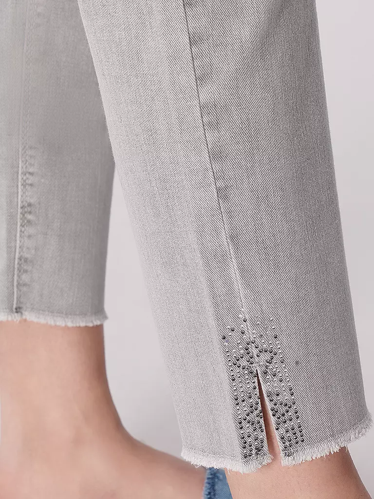 CAMBIO | Jeans Slim Fit 7/8 PIPER SHORT SWAROVSKI | Grigio