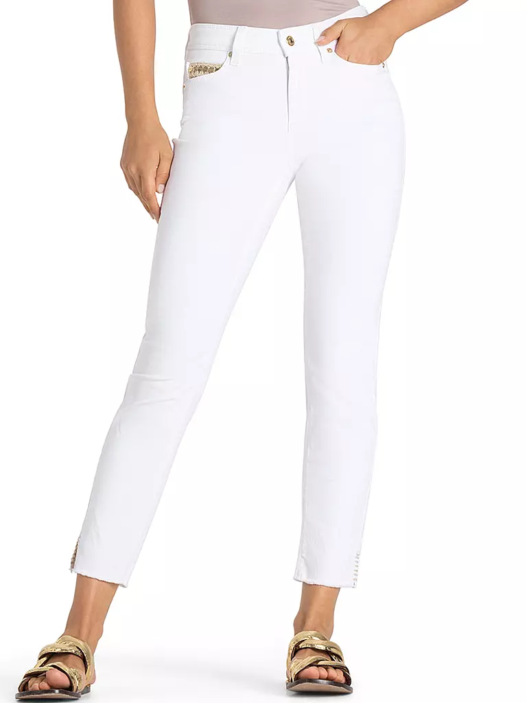 CAMBIO | Jeans Slim Fit 7/8 PIPER | Bianco