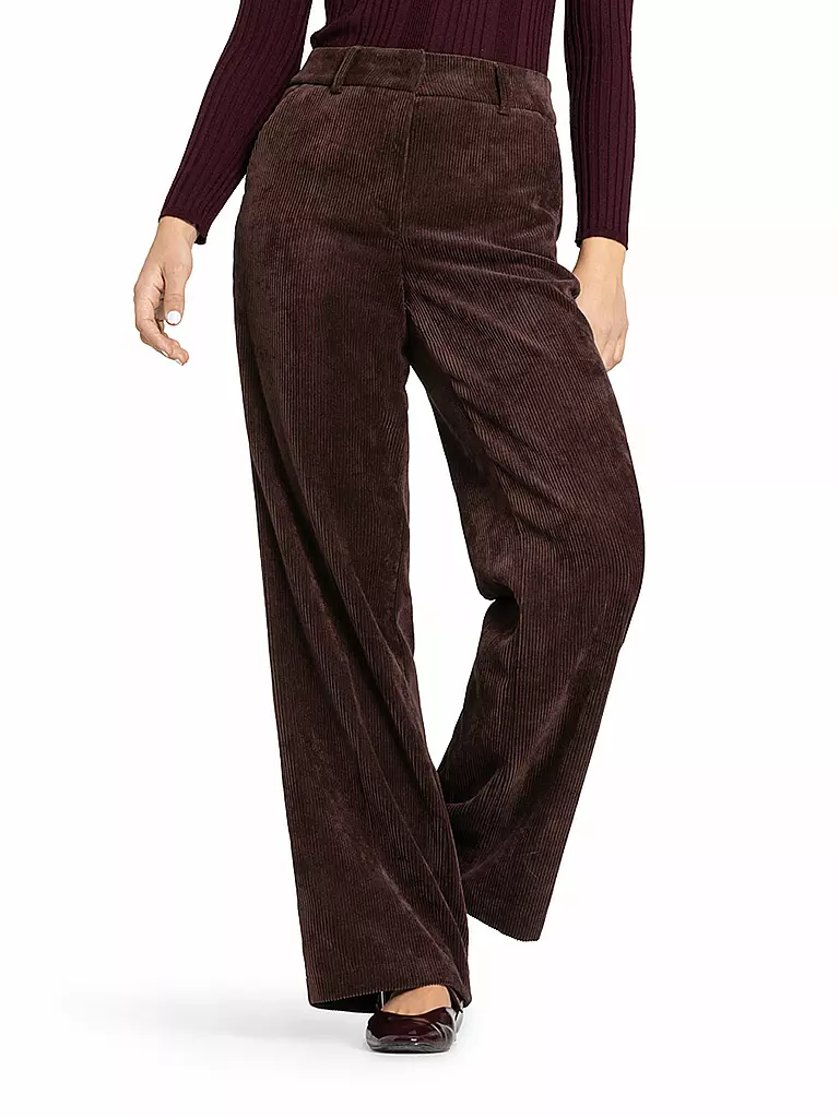 CAMBIO | Pantaloni a palazzo AMELIE | Marrone