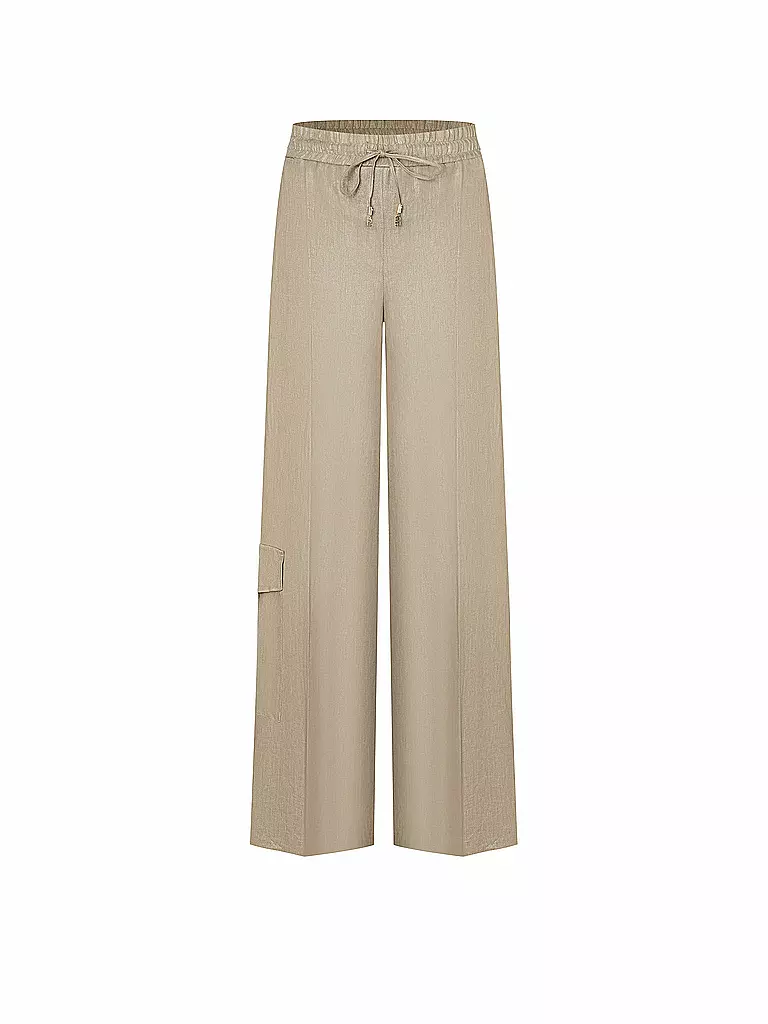 CAMBIO | Pantaloni cargo in lino AMALIA CARGO | Beige