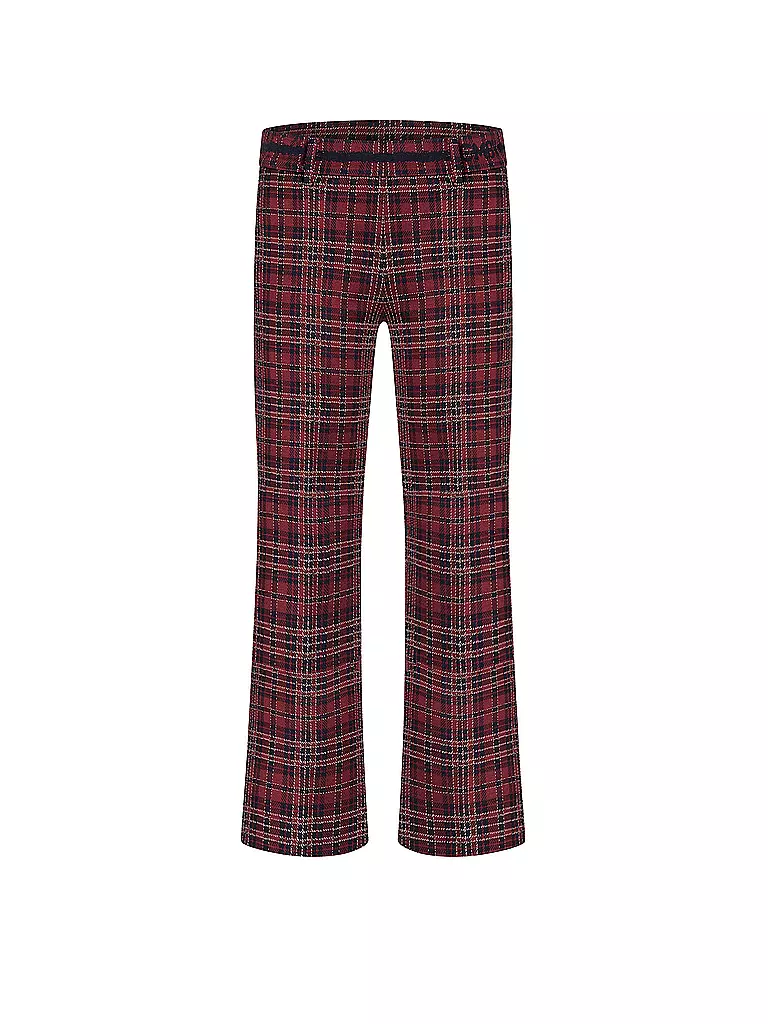 CAMBIO | Pantaloni Flared Fit FRANCOISE CROPPED | Rosso scuro