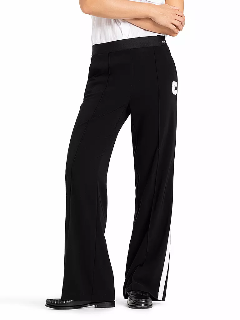 CAMBIO | Pantaloni Jogging Fit AVA GALON | Nero