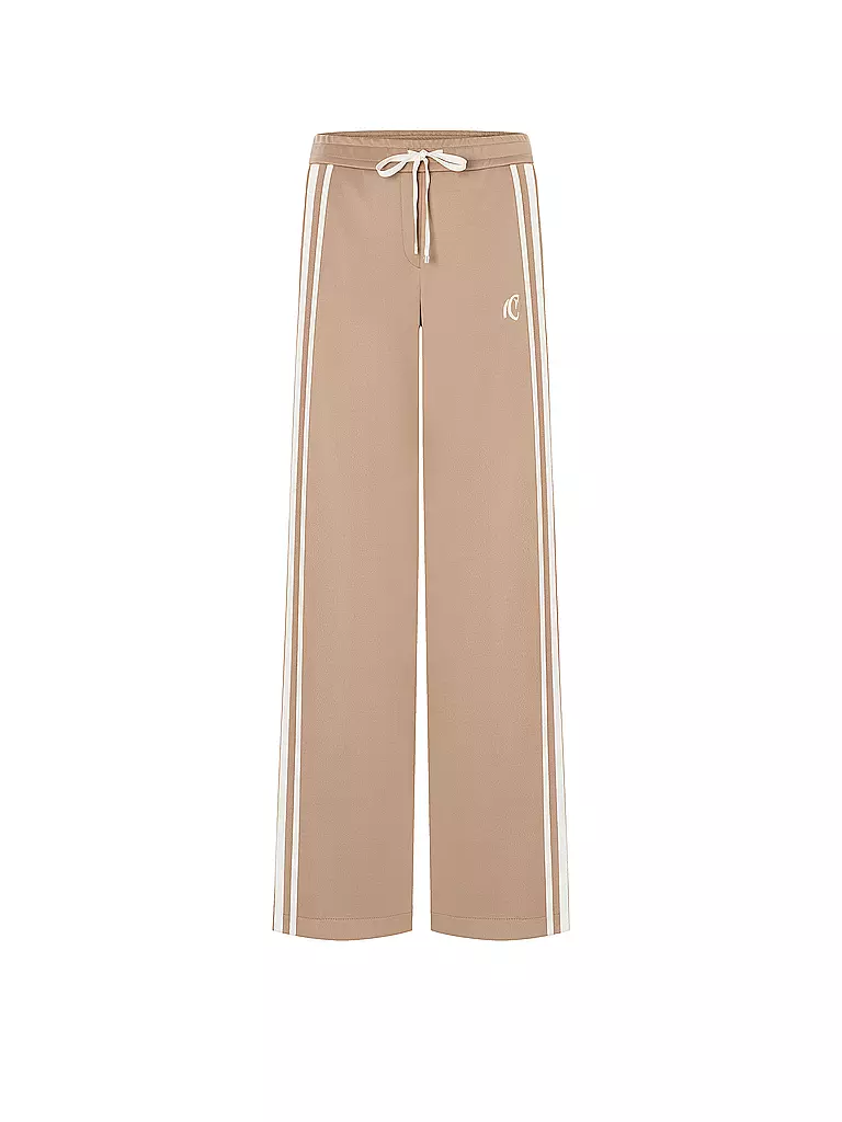 CAMBIO | Pantaloni Jogging Fit AVRIL SLIT | Cammello