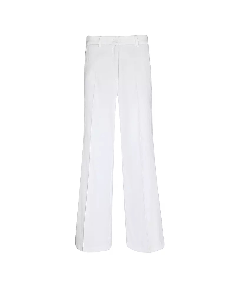 CAMBIO | Pantaloni Marlene a vita alta MIRA | Bianco