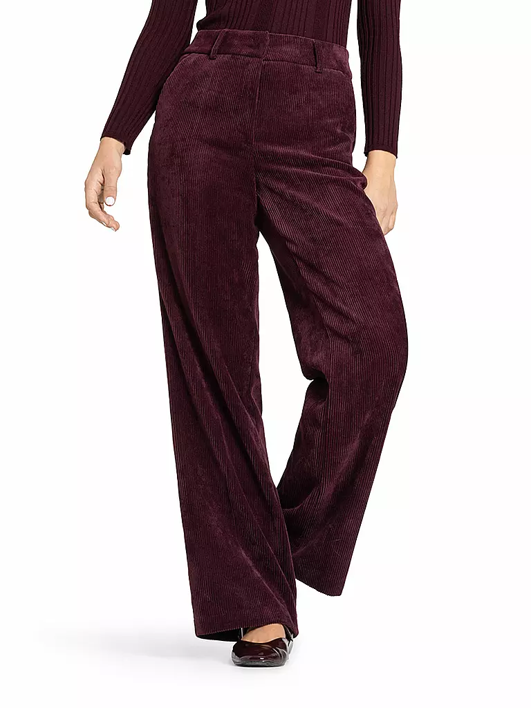 CAMBIO | Pantaloni Marlene AMELIE | Rosso scuro