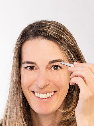 CANAL | Pinzetta per peli inossidabile/punta arrotondata 95 mm (satinata) 2077-02