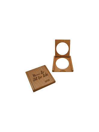 CANAL | Specchio da borsetta in faggio, ingrandimento 2,5x, 5 cm