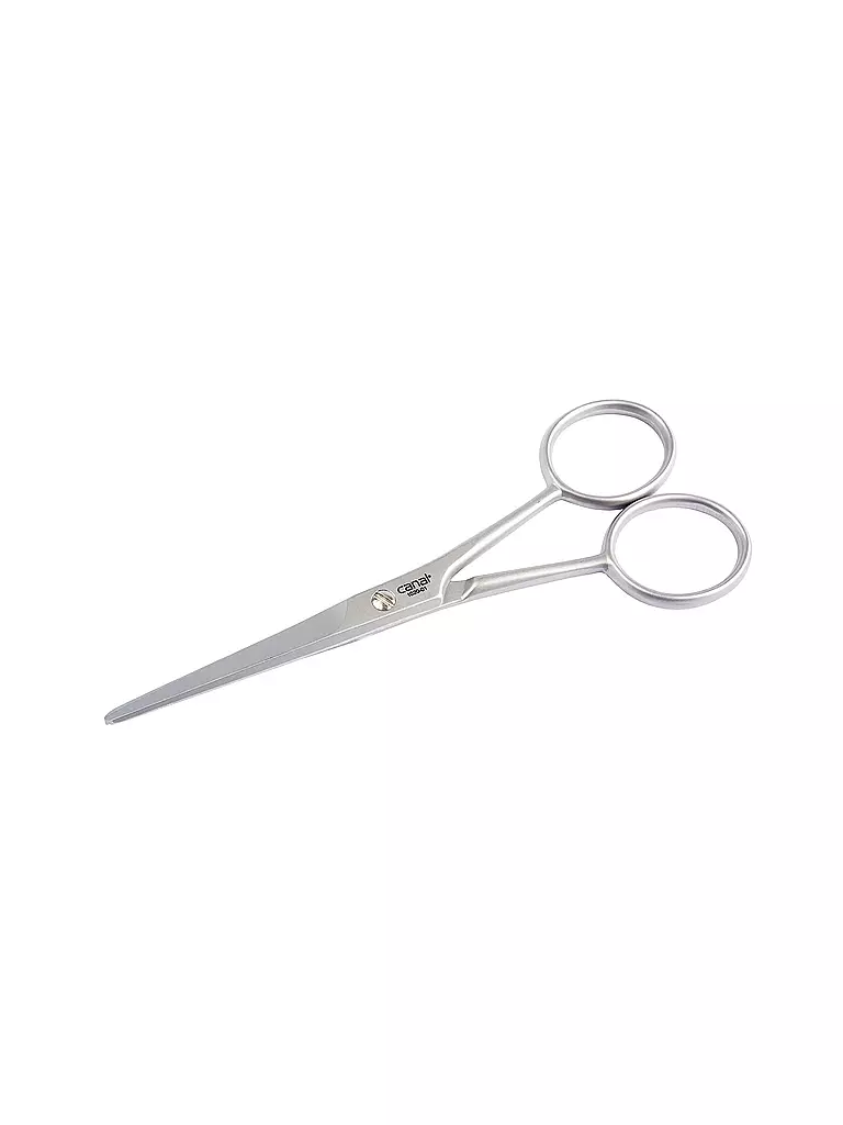 CANAL | Forbici da barba con microdentatura antiruggine 120 mm 1020-01 | Argento