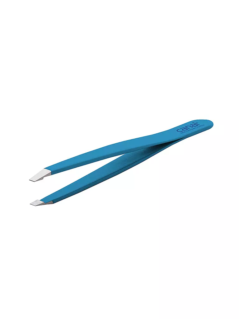 CANAL | Pinzetta per capelli inossidabile/dritta 95 mm (Blu) 2018-02 | Blu
