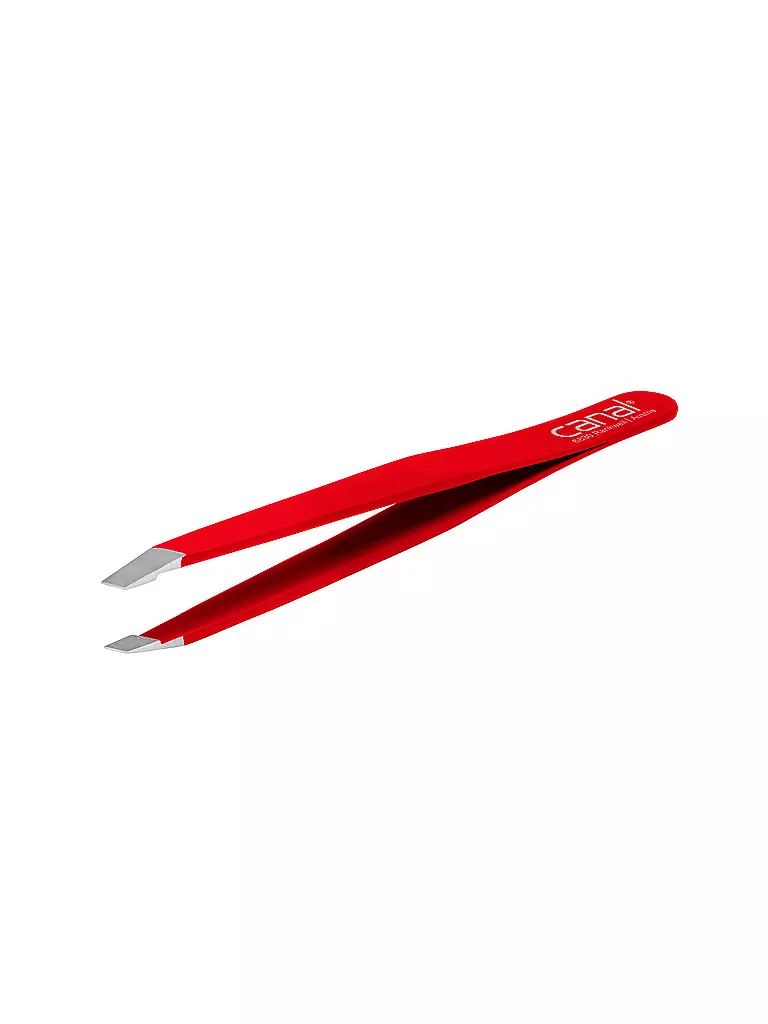 CANAL | Pinzetta per capelli inossidabile/obliqua 95 mm (Rosso) 2011 | Rosso
