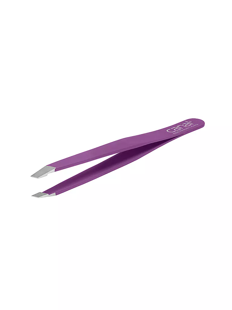 CANAL | Pinzetta per capelli inossidabile/obliqua 95 mm (Viola) 2068-02 | Lilla