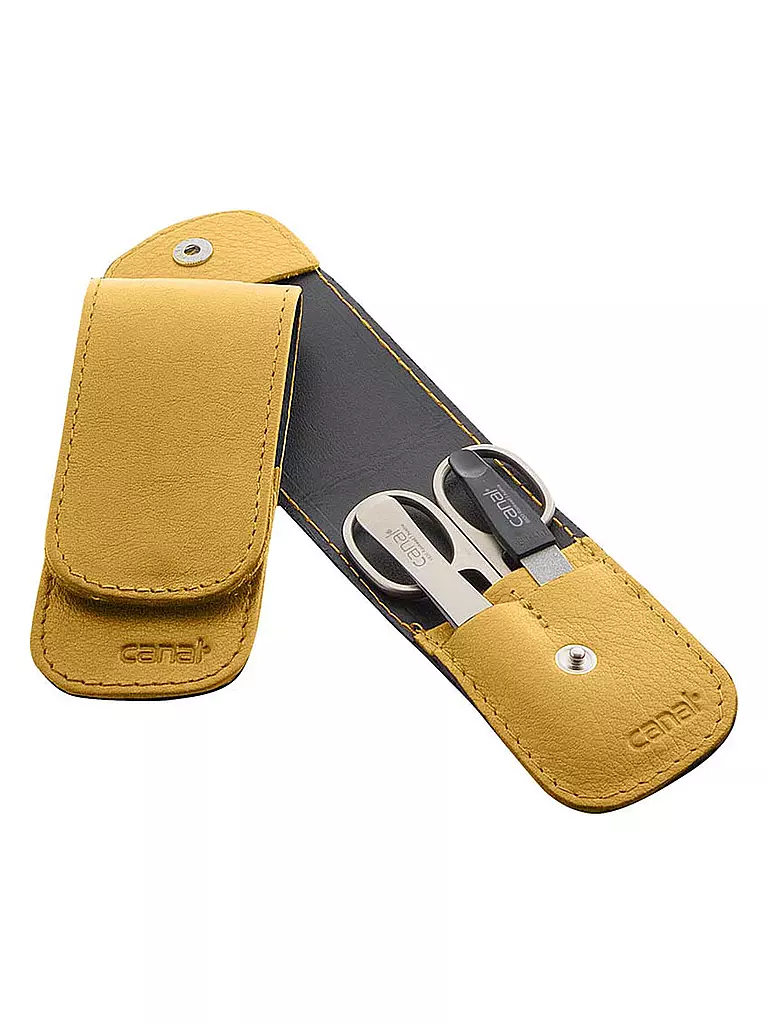 CANAL | Stecketui con bottone a pressione, 3 pezzi (Giallo) 5376 | Giallo