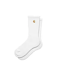 CARHARTT WIP | Calze CHASE nero/oro | Bianco