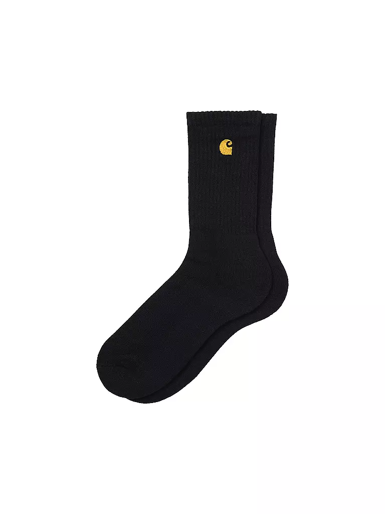 CARHARTT WIP | Calze CHASE nero/oro | Nero