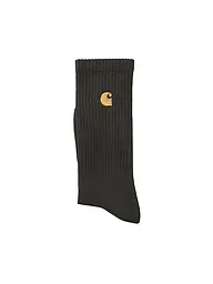 CARHARTT WIP | Calze CHASE nero/oro | Oliva