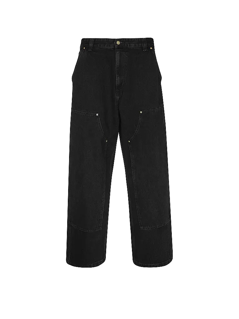 CARHARTT WIP | Jeans Baggy Fit NASH DOUBLE KNEE PANT | Nero