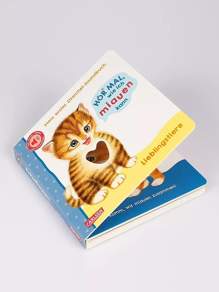 CARLSEN VERLAG | Ascolta come so fare il miao (Il mio primo libro sonoro da accarezzare 2) | Senza colore