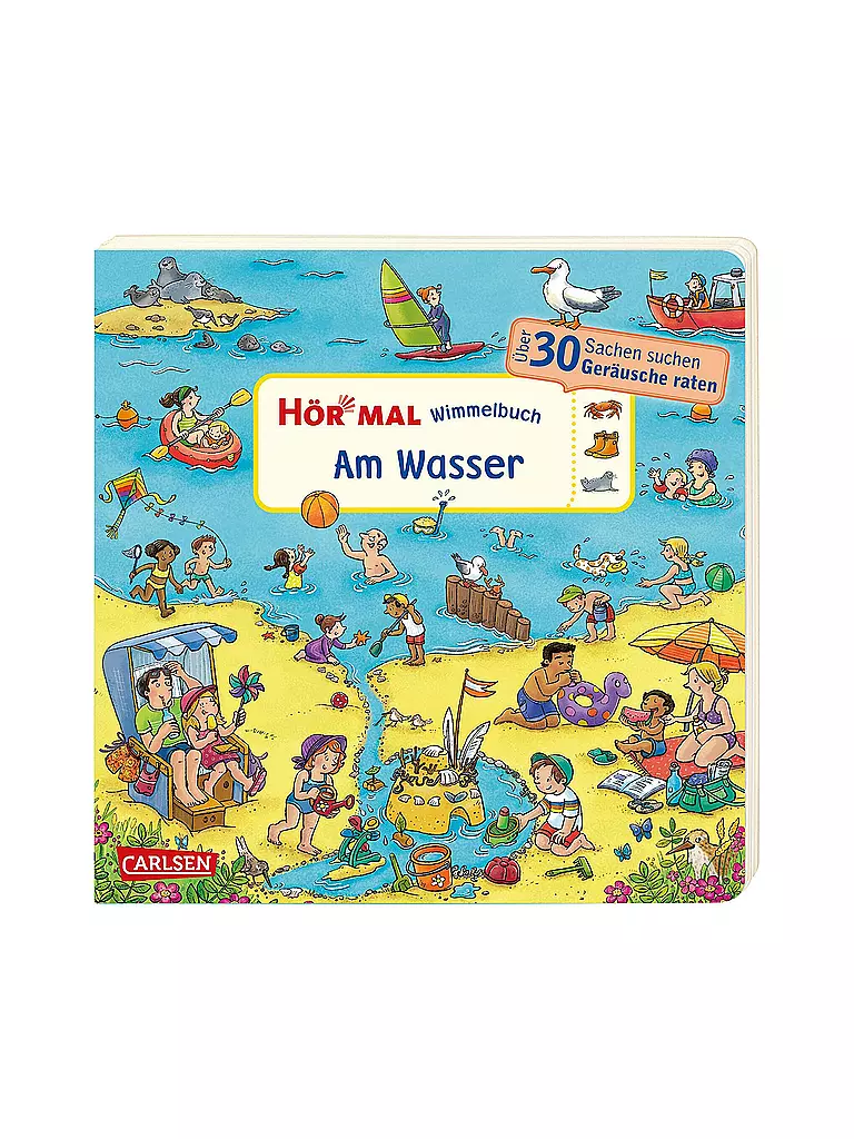 CARLSEN VERLAG | Hör mal - Libro illustrato interattivo: In riva all'acqua | Senza colore